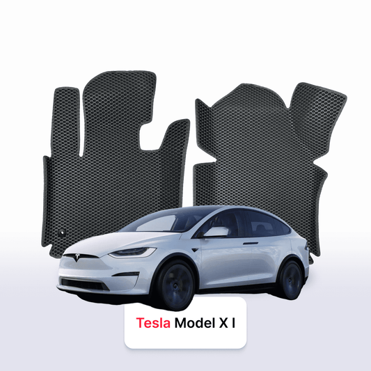 Autokoberce EVA pro Tesla Model X Plaid  1 gen 2015-2026 r. Elektro SUV 6 míst