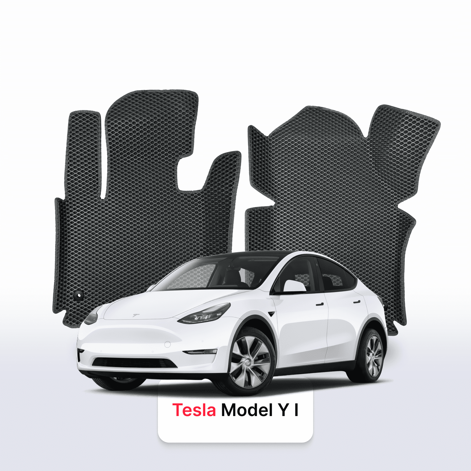 Autokoberce EVA pro Tesla Model Y Long Range 1 gen 2015-2028 r. SUV 7 míst
