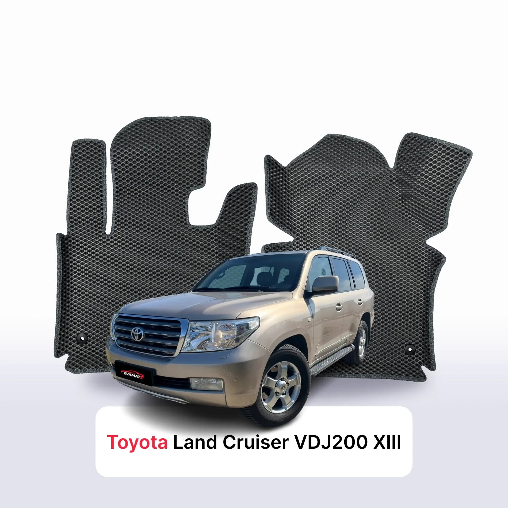 Autokoberce EVA pro Toyota Land Cruiser VDJ200 13 gen 2007-2021 r. SUV 5 dveří