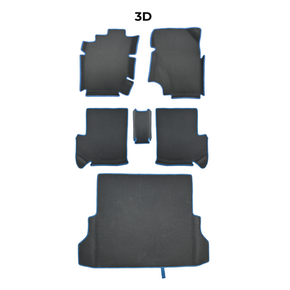 Autokoberce EVAMATS pro Jeep Wrangler(JL) 4 gen 2017-2025 rok SUV 5dv.