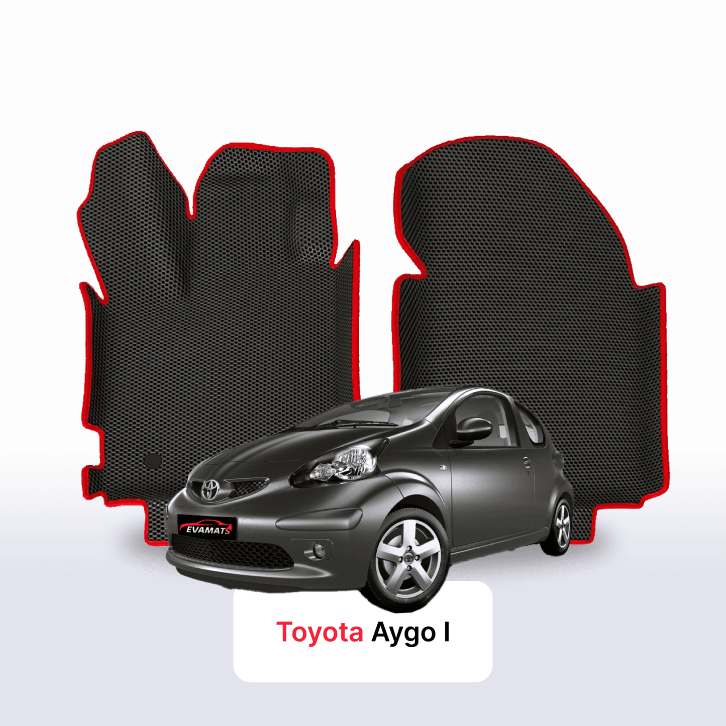 Autokoberce EVAMATS pro Toyota Aygo 1 gen 2005-2014 rok HATCHBACK 3dv.