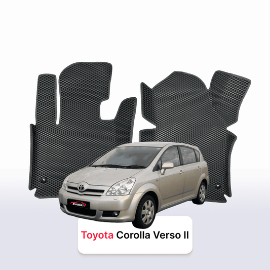 Autokoberce EVAMATS pro Toyota Corolla Verso 2 gen 2004-2009 rok MINIVAN 7 míst