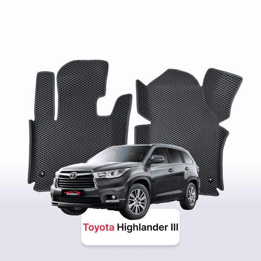 Autokoberce EVAMATS pro 7místné SUV Toyota Highlander 3 gen 2013-2019