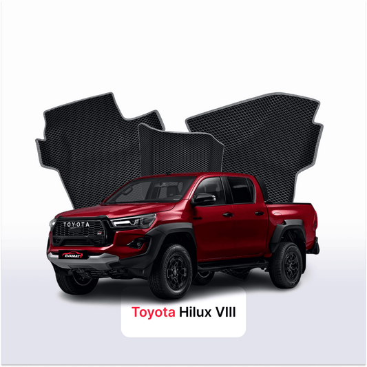 Autokoberce EVAMATS pro Toyota Hilux GR Sport 8. generace 2015-2025 rok PICK-UP dvojitá kabina