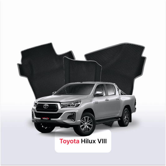 Autokoberce EVAMATS pro Toyota Hilux 8 gen 2015-2025 rok PICK-UP dvoukabina