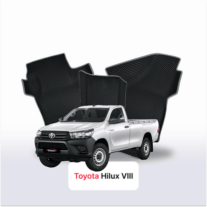 Autokoberce EVAMATS pro Toyota Hilux 8 gen 2015-2025 rok PICK-UP jednokabinová