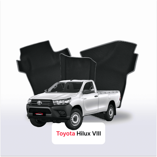 Autokoberce EVAMATS pro Toyota Hilux 8 gen 2015-2025 rok PICK-UP jednokabinová