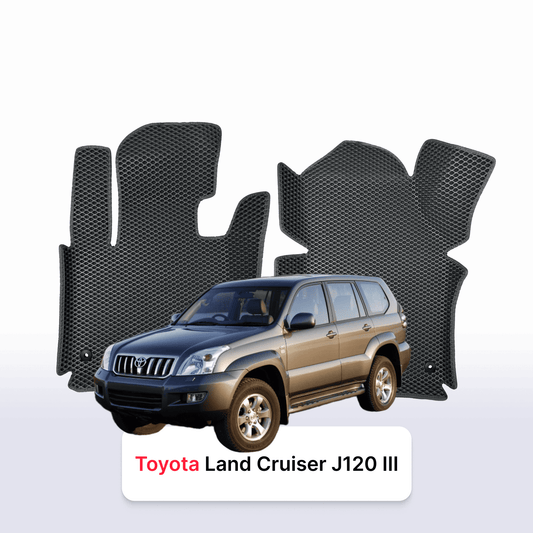 Autokoberce EVAMATS pro Toyota Land Cruiser J120 Prado 3 gen 2002-2009 rok SUV 5 drzwi