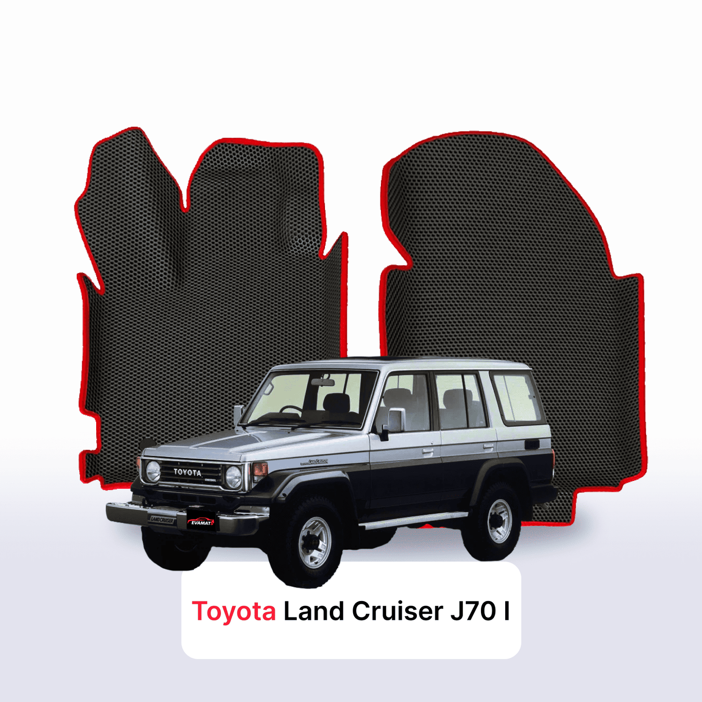 Autokoberce EVAMATS pro Toyota Land Cruiser J70 1984-2007 r. SUV 5 dveří