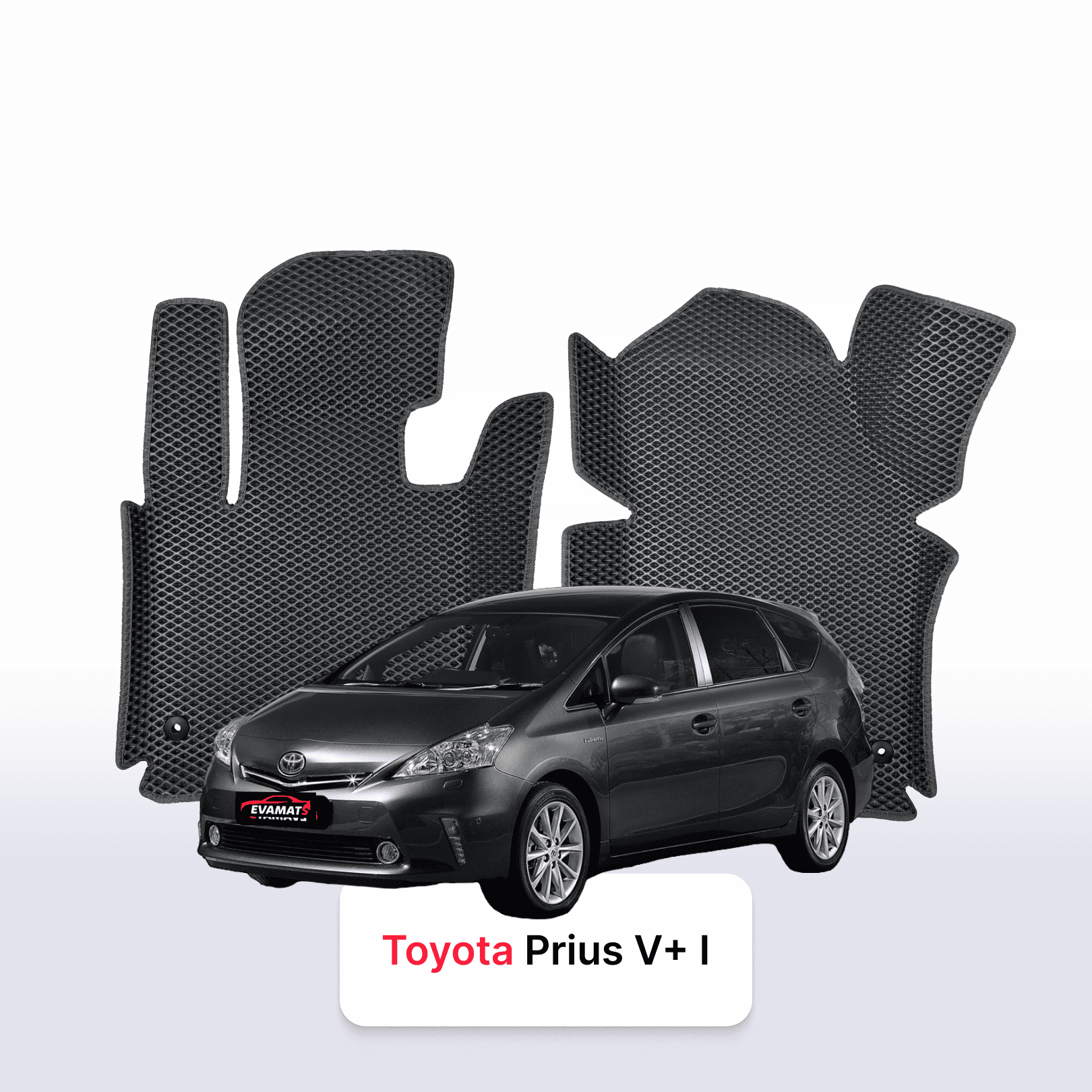 Autokoberce EVA pro Toyota Prius v+ 1 gen 2011-2014 r. MINIVAN