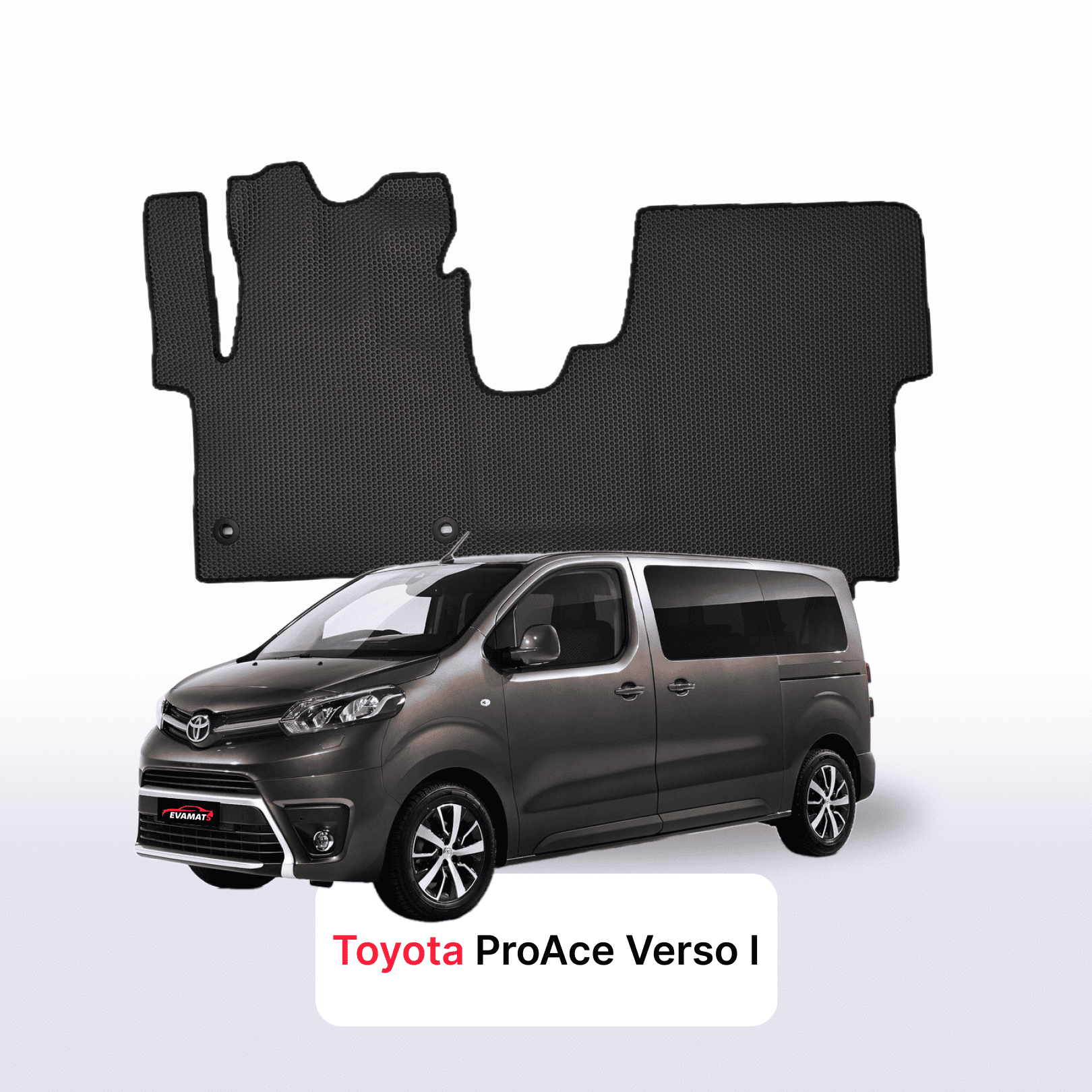 Autokoberce EVA pro Toyota ProAce Verso 2016-2028 r. MINIVAN 7 míst