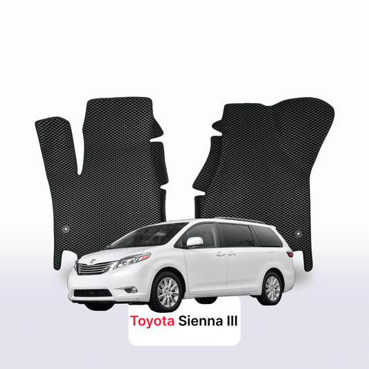 Autokoberce EVAMATS pro Toyota Sienna 3 2010-2020 MINIVAN