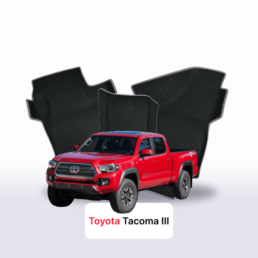 Autokoberce EVAMATS pro Toyota Tacoma 3 gen 2015-2025 rok LONG PICK-UP dvoukabina