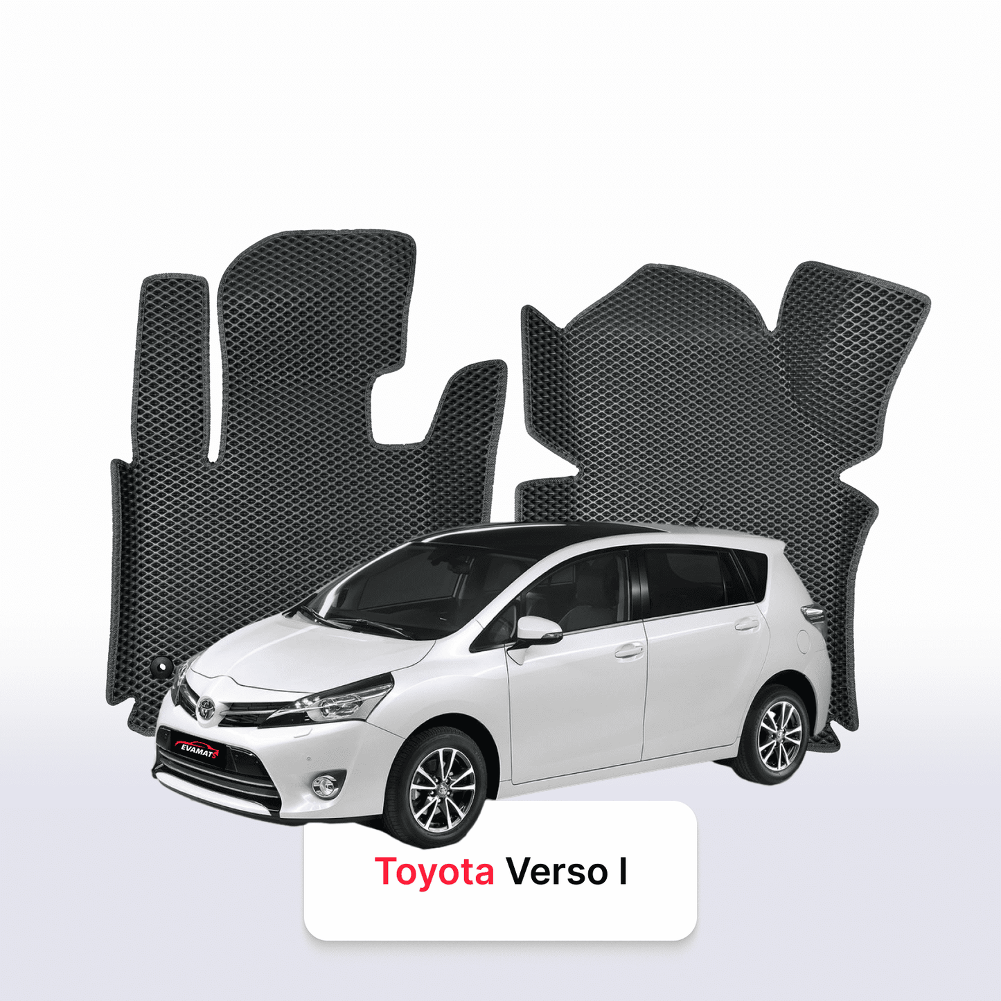 Autokoberce EVAMATS pro Toyota Verso 1 gen 2009-2018 rok MINIVAN 7 míst