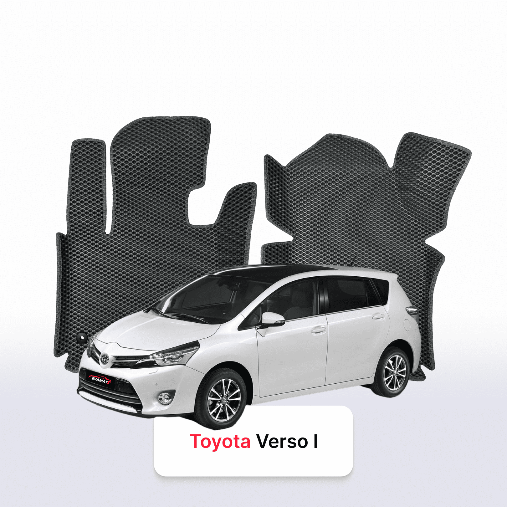 Autokoberce EVA pro Toyota Verso 1 gen 2009-2018 r. MINIVAN 7 míst