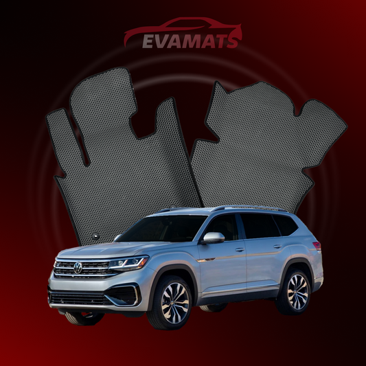 Autokoberce EVAMATS pro Volkswagen Atlas I gen 2017-2025 ročník SUV 7 míst
