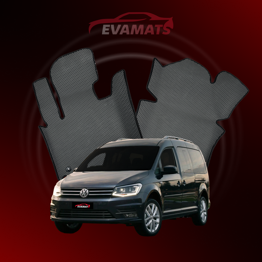 Autokoberce EVAMATS pro Volkswagen Caddy Maxi III gen 2004-2020 rok MINIVAN 7 míst