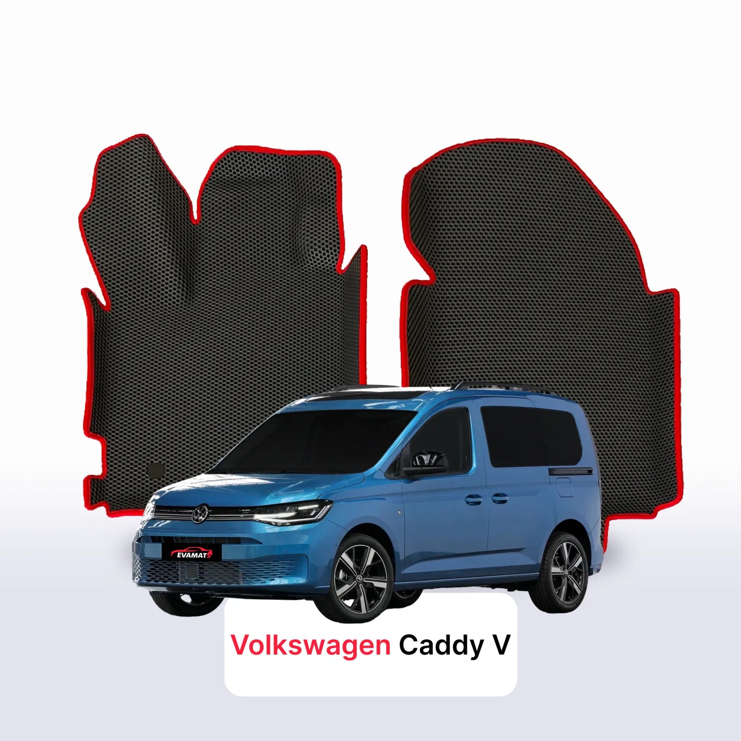 Autokoberce EVA pro Volkswagen Caddy V gen 2020-2028 r. MINIVAN 5  míst