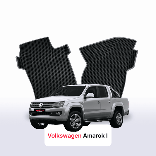Autokoberce EVAMATS pro Volkswagen Amarok I gen 2010-2022 rok PICK-UP dvoukabina