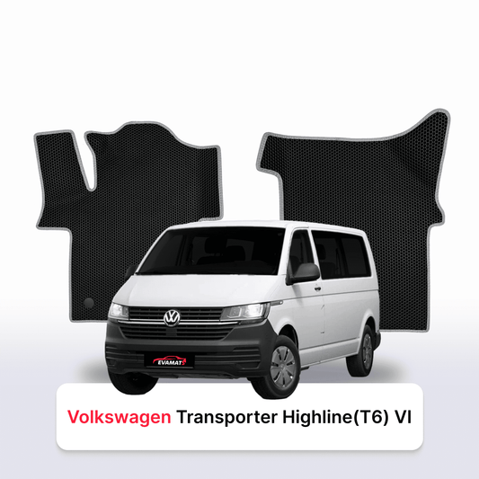 Autokoberce EVAMATS pro Volkswagen Transporter Highline(T6) VI gen 2015-2024 rok MINIVAN Autokoberce EVAMATS pro Volkswagen Transporter Highline(T6) VI gen 2015-2024 rok MINIVAN