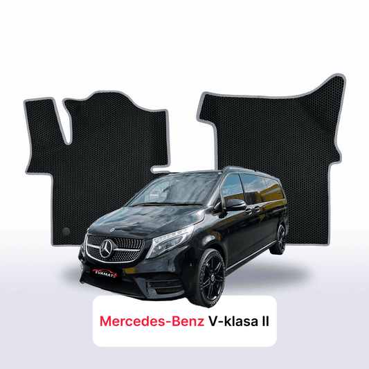 Autokoberce EVAMATS pro Mercedes-Benz V-class 2 gen (W447) 2014-2025 rok MINVAN EXTRA LONG
