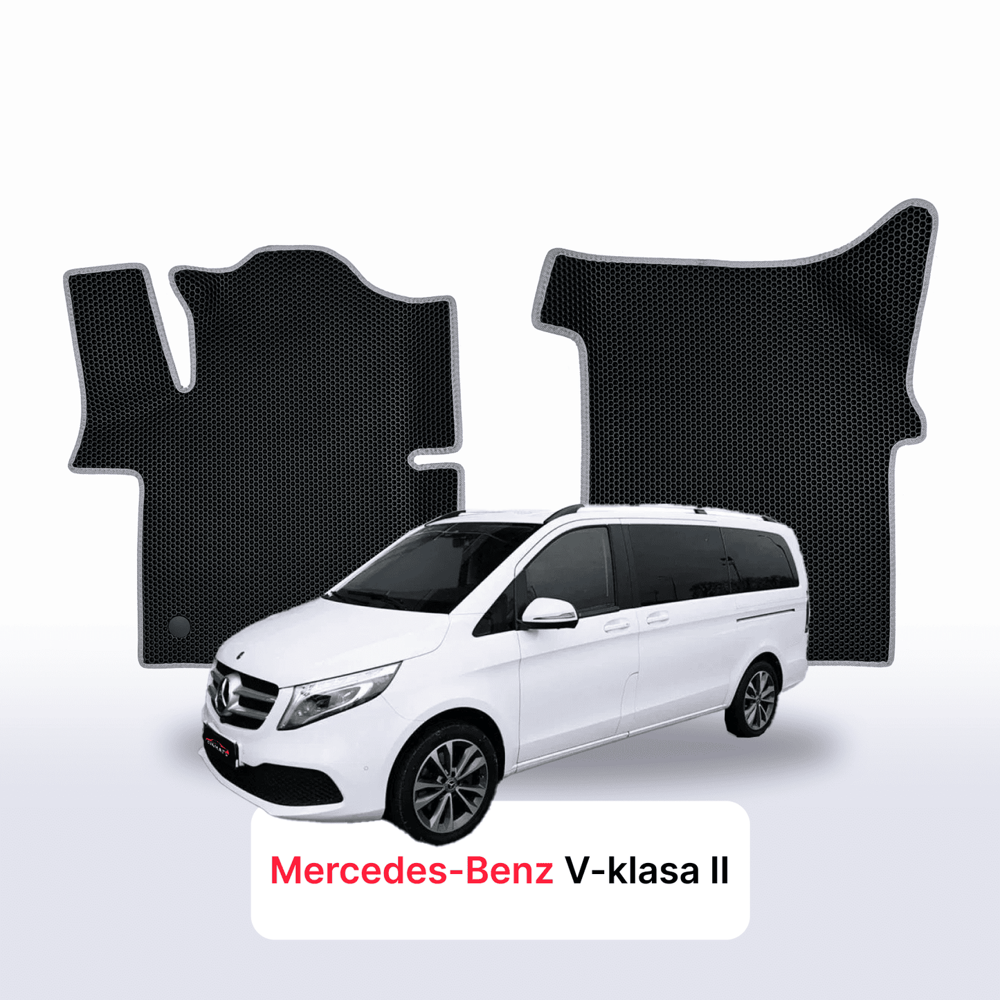Autokoberce EVAMATS pro Mercedes-Benz V-class 2 gen (W447) 2014-2025 rok MINIVAN LONG