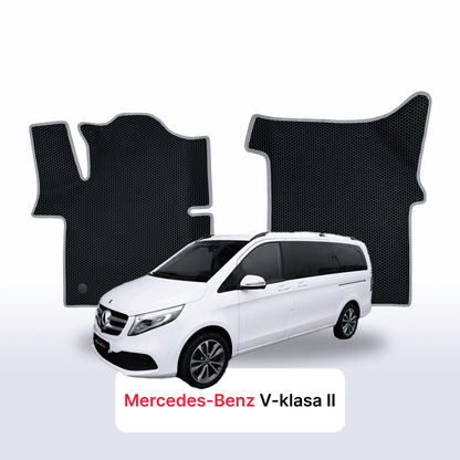Autokoberce EVAMATS pro Mercedes-Benz V-class 2 gen (W447) 2014-2025 rok MINIVAN LONG