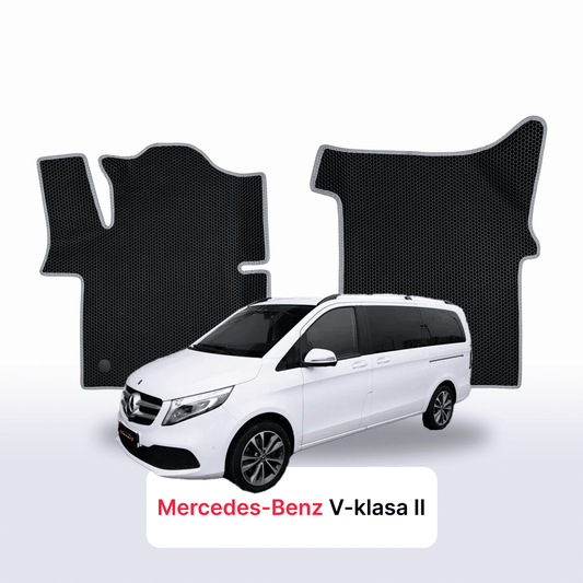 Autokoberce EVAMATS pro Mercedes-Benz V-class 2 gen (W447) 2014-2025 rok MINIVAN LONG