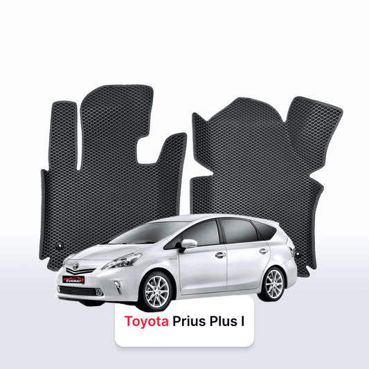 Autokoberce EVAMATS pro Toyota Prius Plus 2011-2021 rok MINIVAN 7 míst